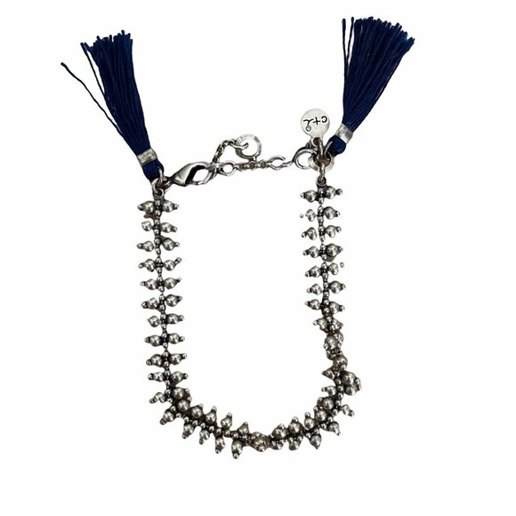 Chloe + Isabel Jewelry - Chloe + Isabel Women's Silver and Blue Tassel Bracelet